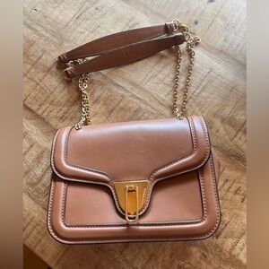 Coccinelle Tan Leather Shoulder Bag
